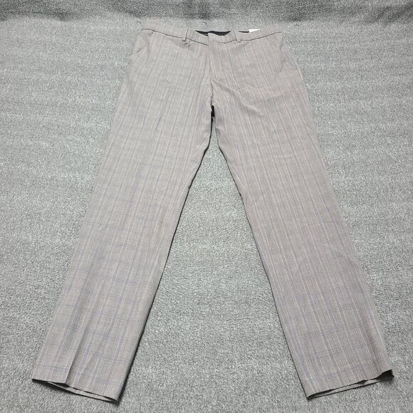 Perry Ellis Portfolio Pants Mens 34x32 Slim‎ Fit Stretch Dress Formal Trousers - Picture 1 of 12